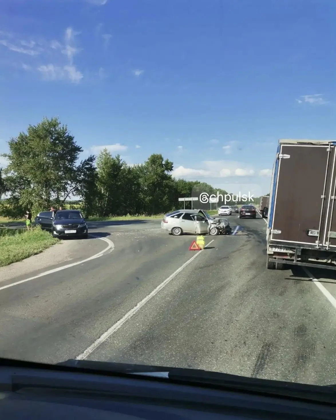 🚘 ДТП произошло при подъезде к селу Енганаево, на повороте на Новый город