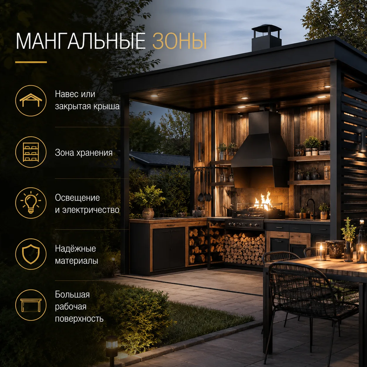 🔥 Мангальная зона — это уже не просто мангал