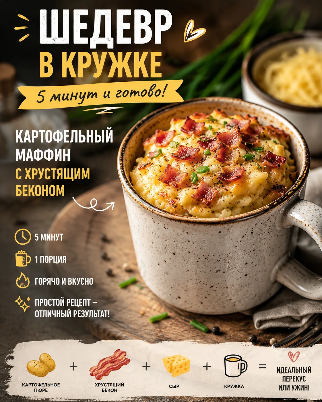 🗓 1 шт картофеля