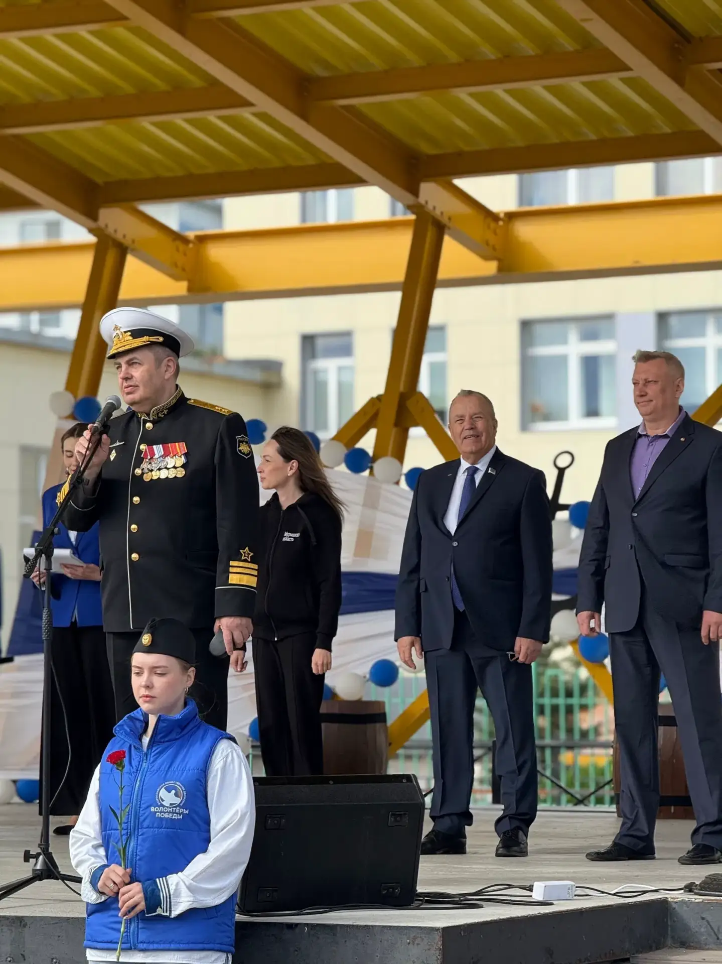 💙🤍🌊⚓️🔥🔥🔥В Гаджиево отметили День Военно-Морского Флота! 

Празднование началось уже в субботу 