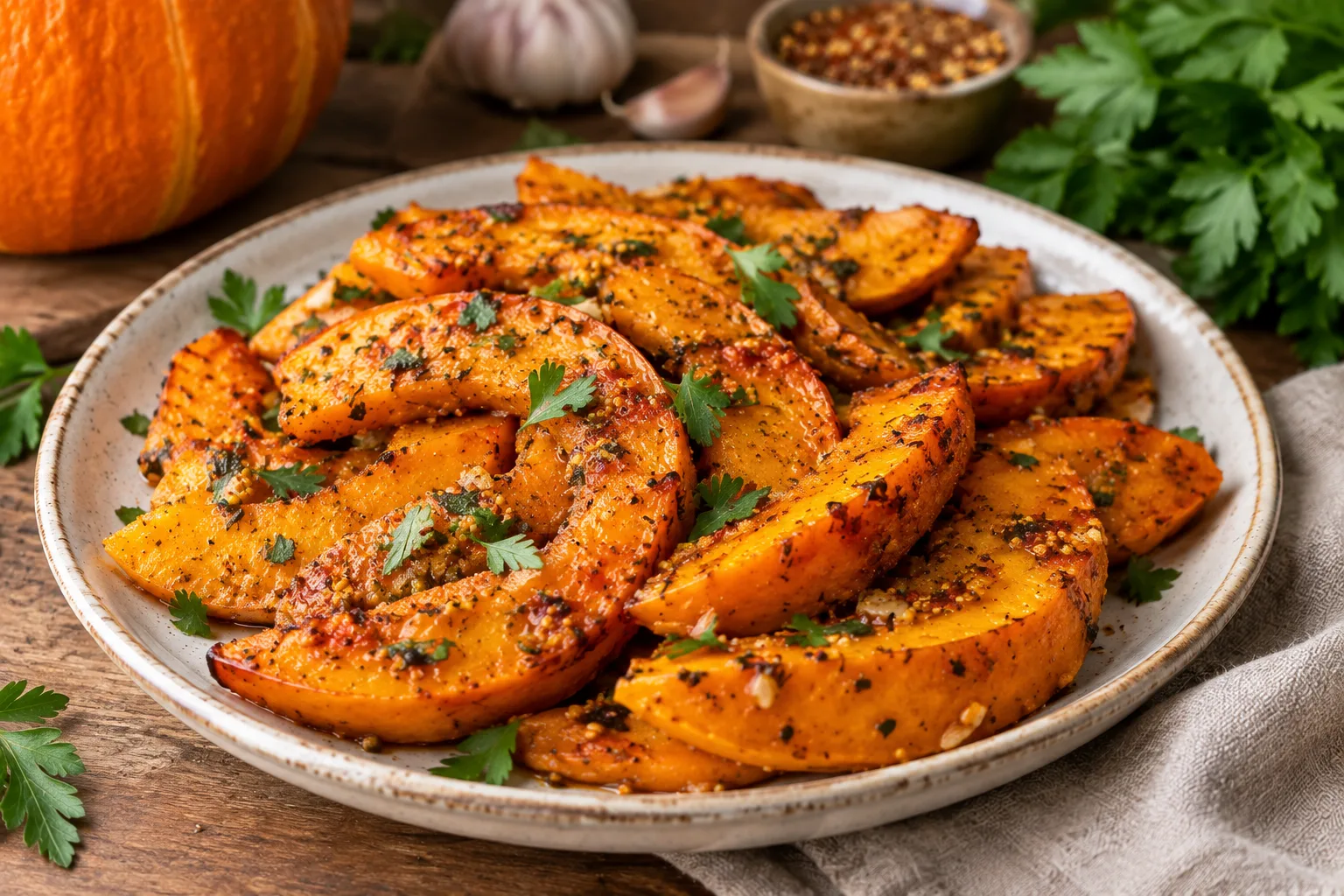 🎃 ПРЯНАЯ ТЫКВА В ДУХОВКЕ — АРОМАТНАЯ И РУМЯНАЯ! 🌿