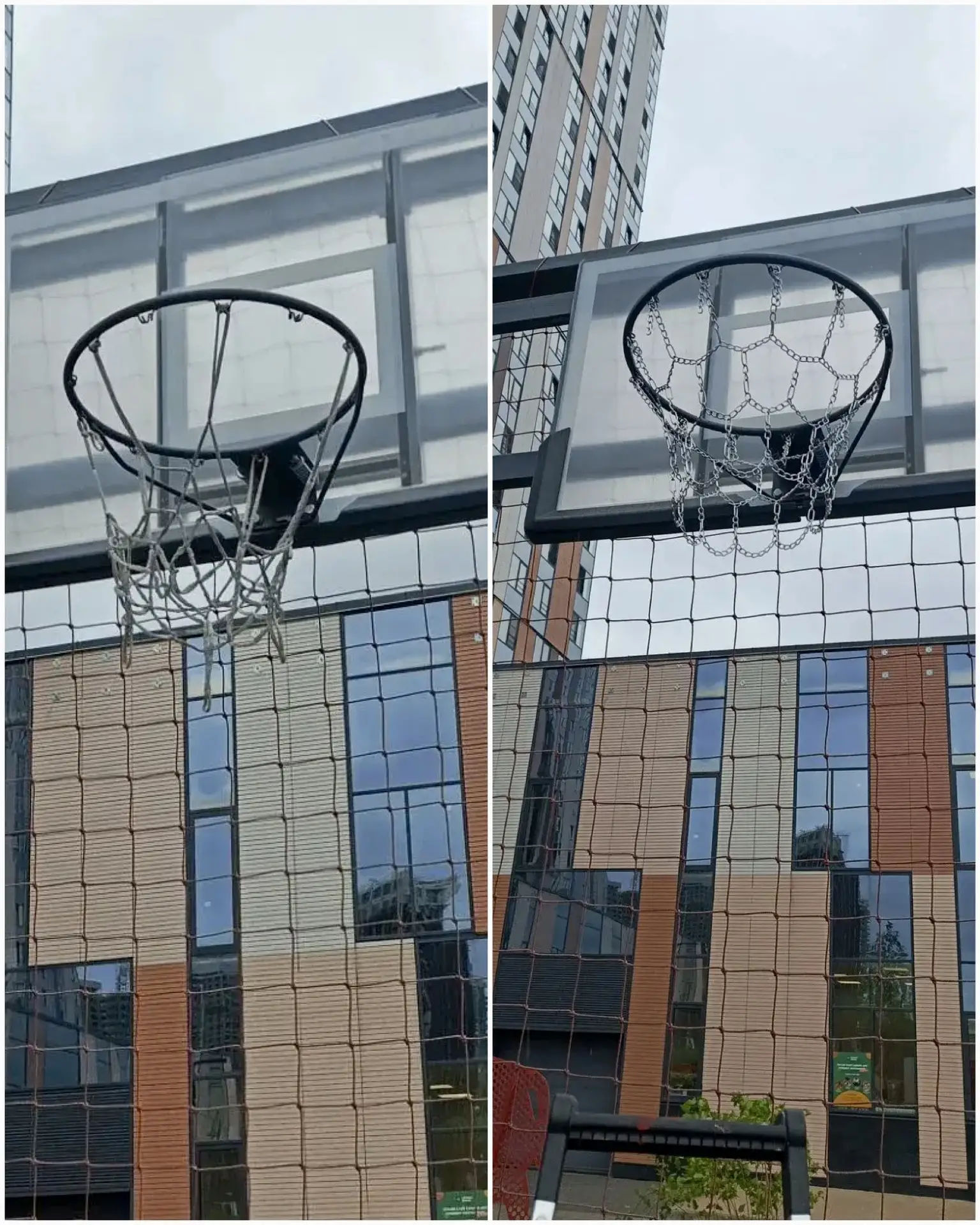⛹️🏀Замена сетки баскетбольного кольца на антивандальную металлическую.

С уважением, ваша УК «Альте