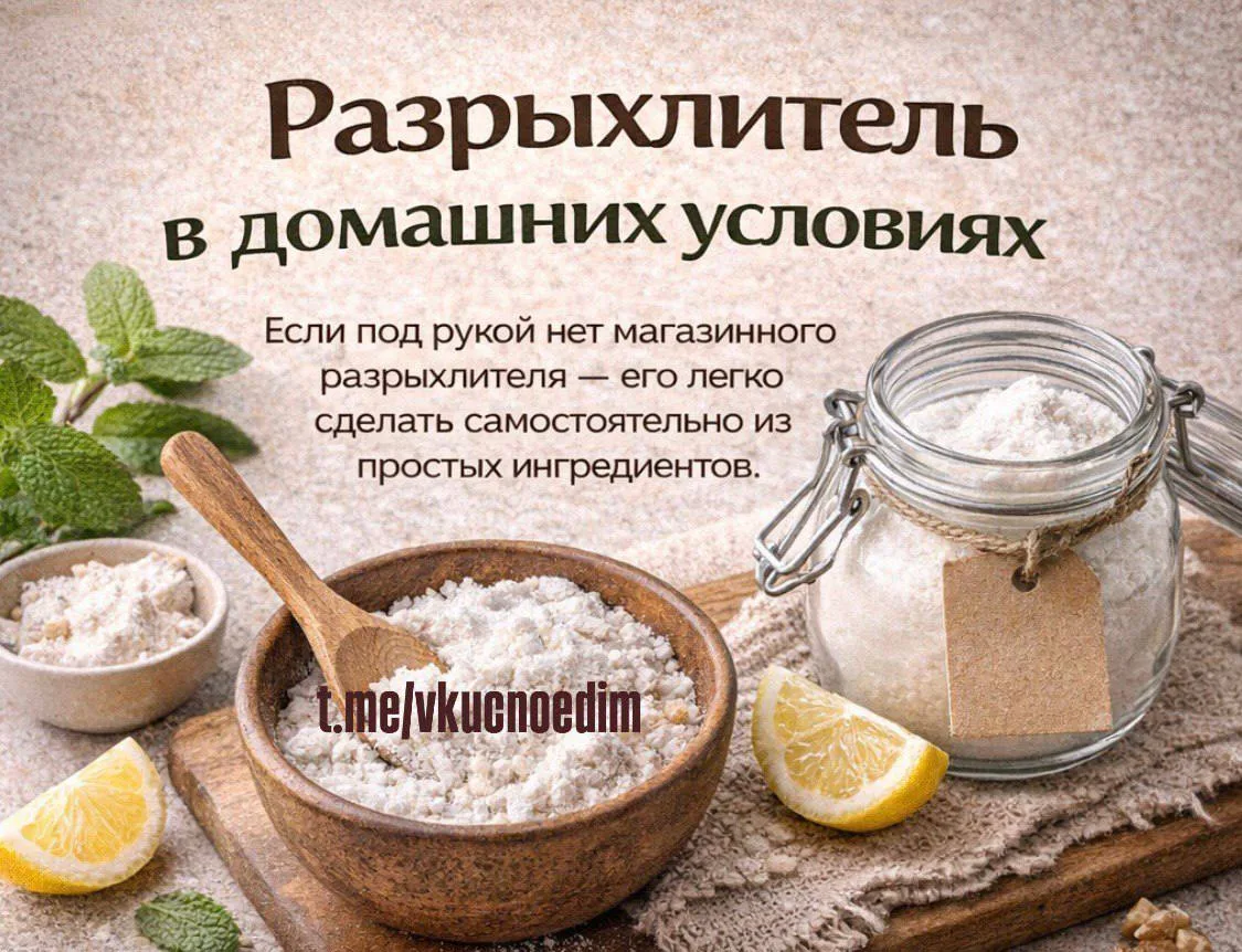 Разрыхлитель в домашних условиях.
