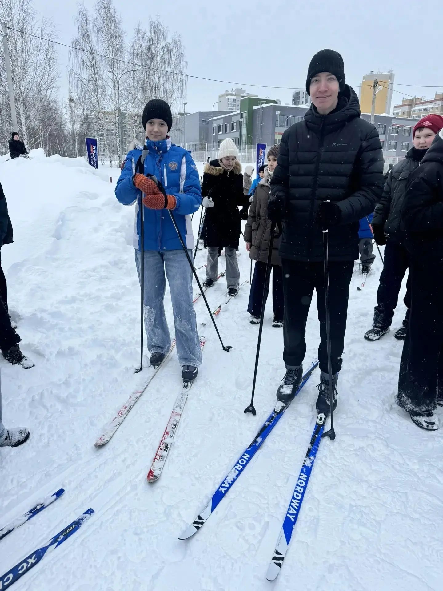 ⛷️Наши на "Лыжне Татарстана"!  Сегодня в микрорайоне Мирный состоялось ежегодное спортивное мероприя