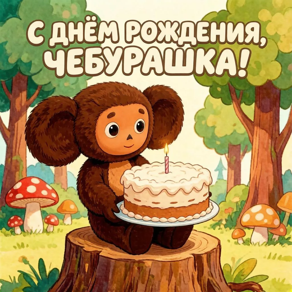 🎉 20 августа — День рождения Чебурашки! 🎉