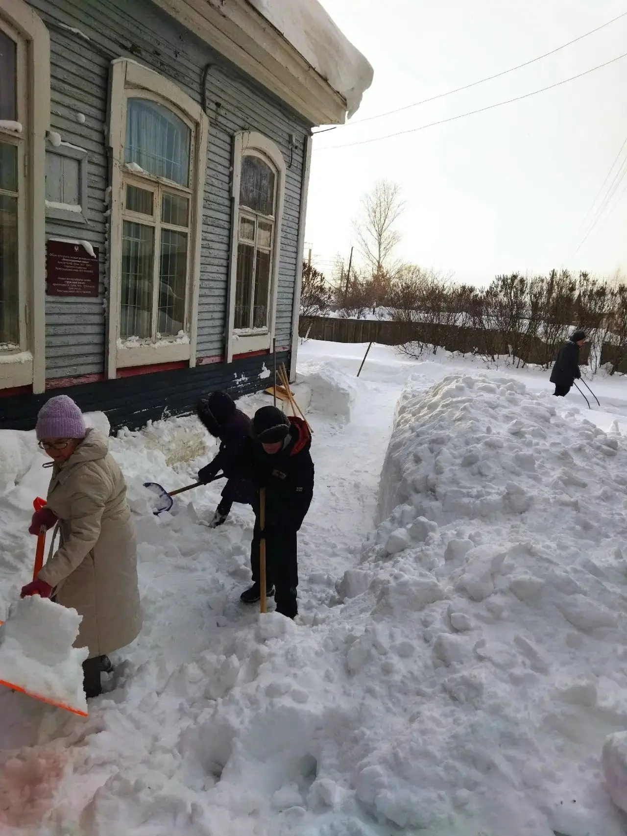 ❄❄❄Снегопад продолжает своё наступление. Это всегда красиво, но и хлопотно.
