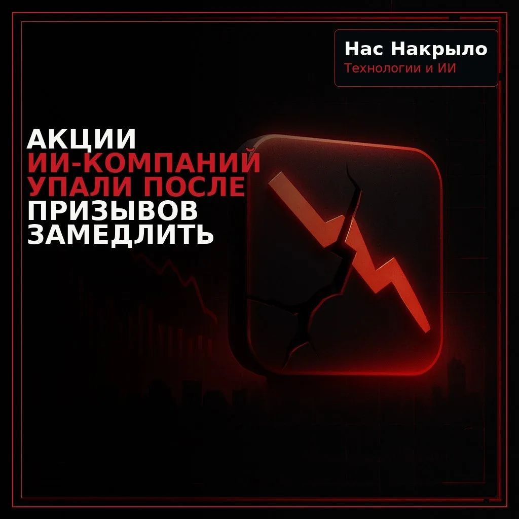 Акции ИИ-компаний упали после призывов замедлить развитие технологий