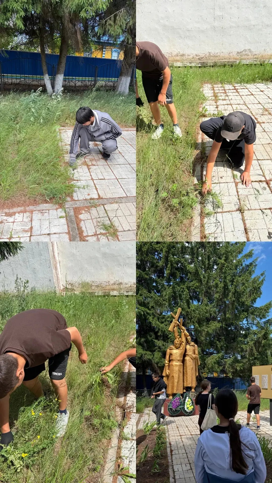 В 13-й день трудового лагеря, посвященного Дню экологии, участники провели время в парке, где собрал