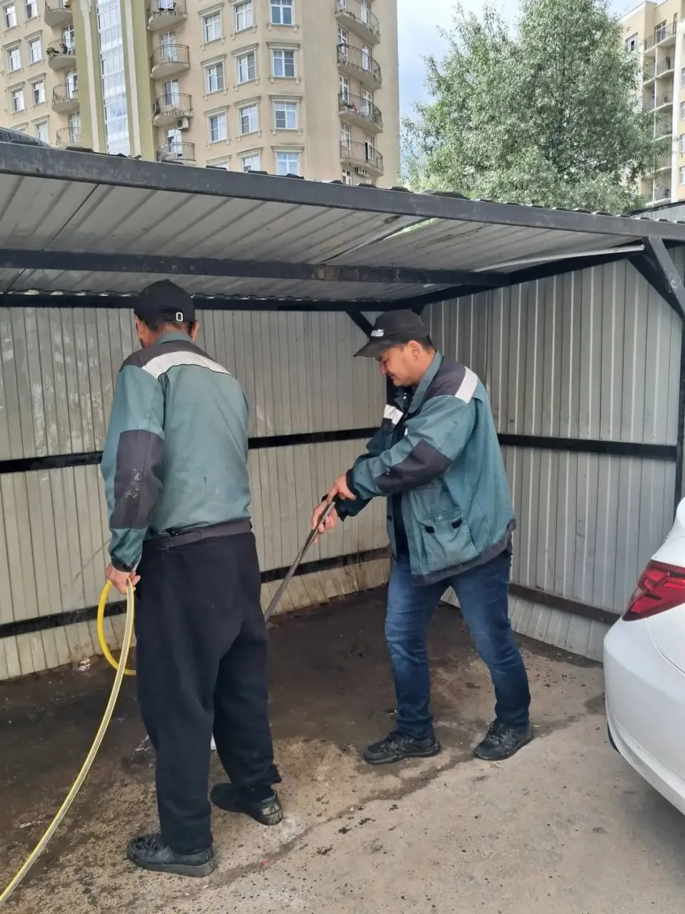 🧽 Плановая дезинфекция мусорных площадок

На прошлой неделе мы провели плановую мойку и дезинфекцию