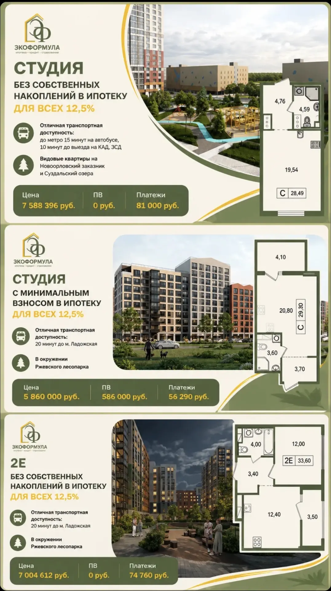 🔥 ИПОТЕКА ДЛЯ ВСЕХ ОТ 12,5%. И ДАЖЕ БЕЗ ПЕРВОНАЧАЛЬНОГО ВЗНОСА
