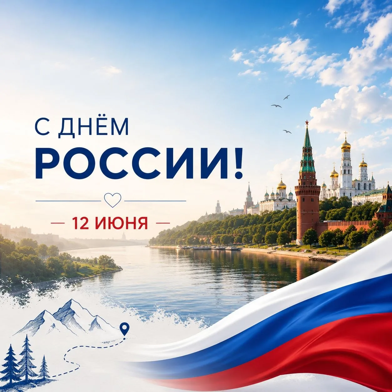 🎉 Поздравляем Вас с Днём России!

Этот праздник — символ единства, любви к Родине и гордости за её 