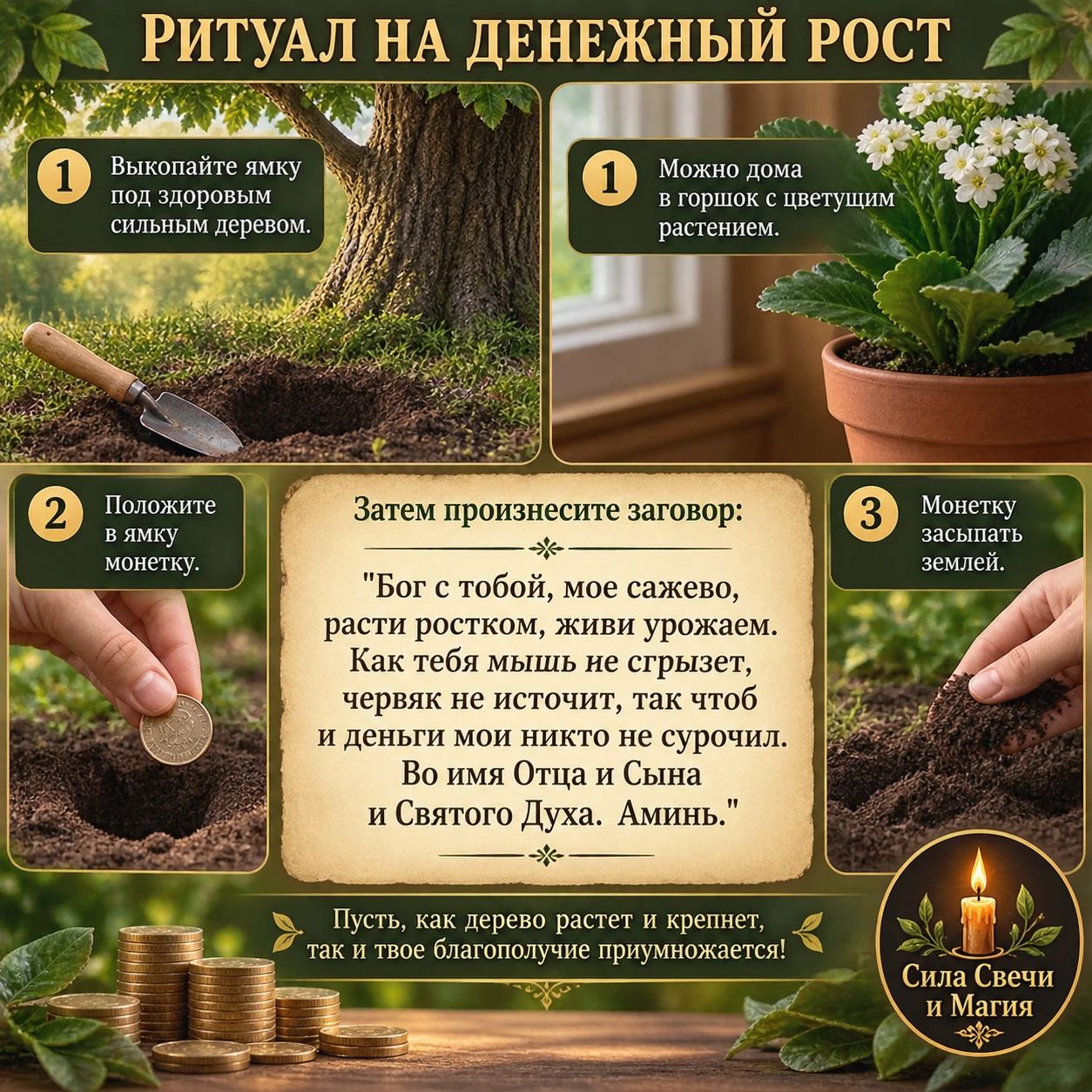 Обряд с монеткой