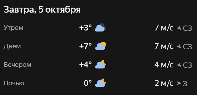 Прогноз обещает прохладу