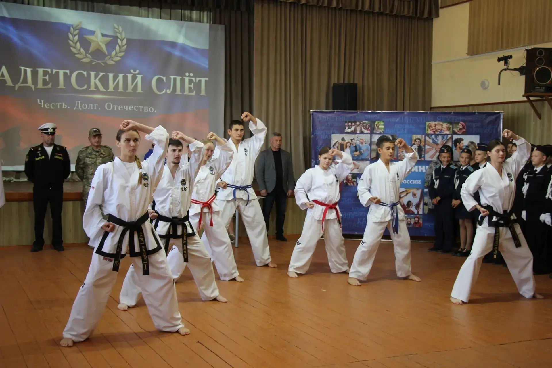 ✅На базе Новоандреевской школа прошел 8-й районный слёт кадетских классов. Мероприятие ...