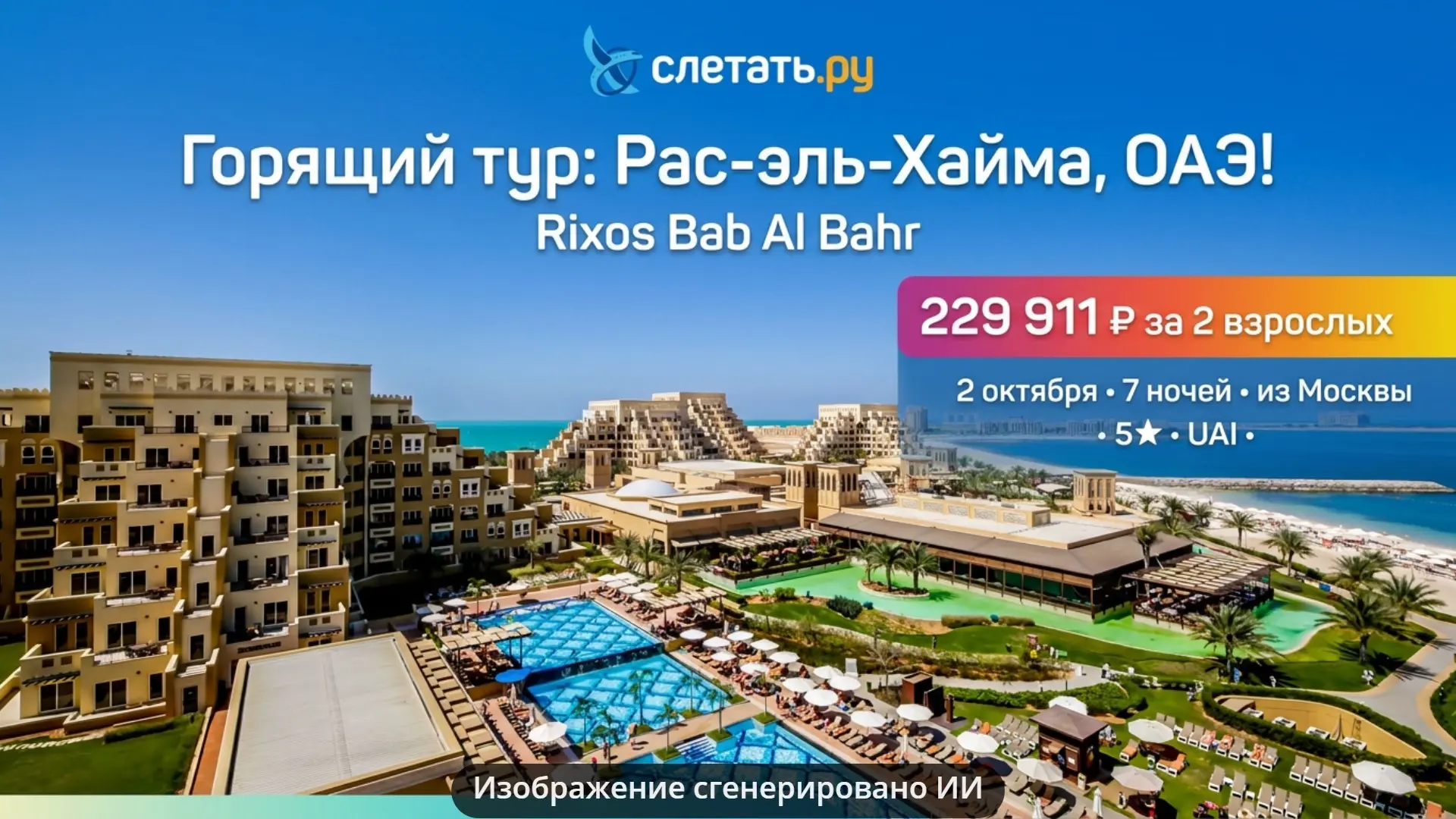 🔥 Только представьте: белоснежные пляжи ОАЭ, роскошь 5-звездочного отеля и беззаботный...