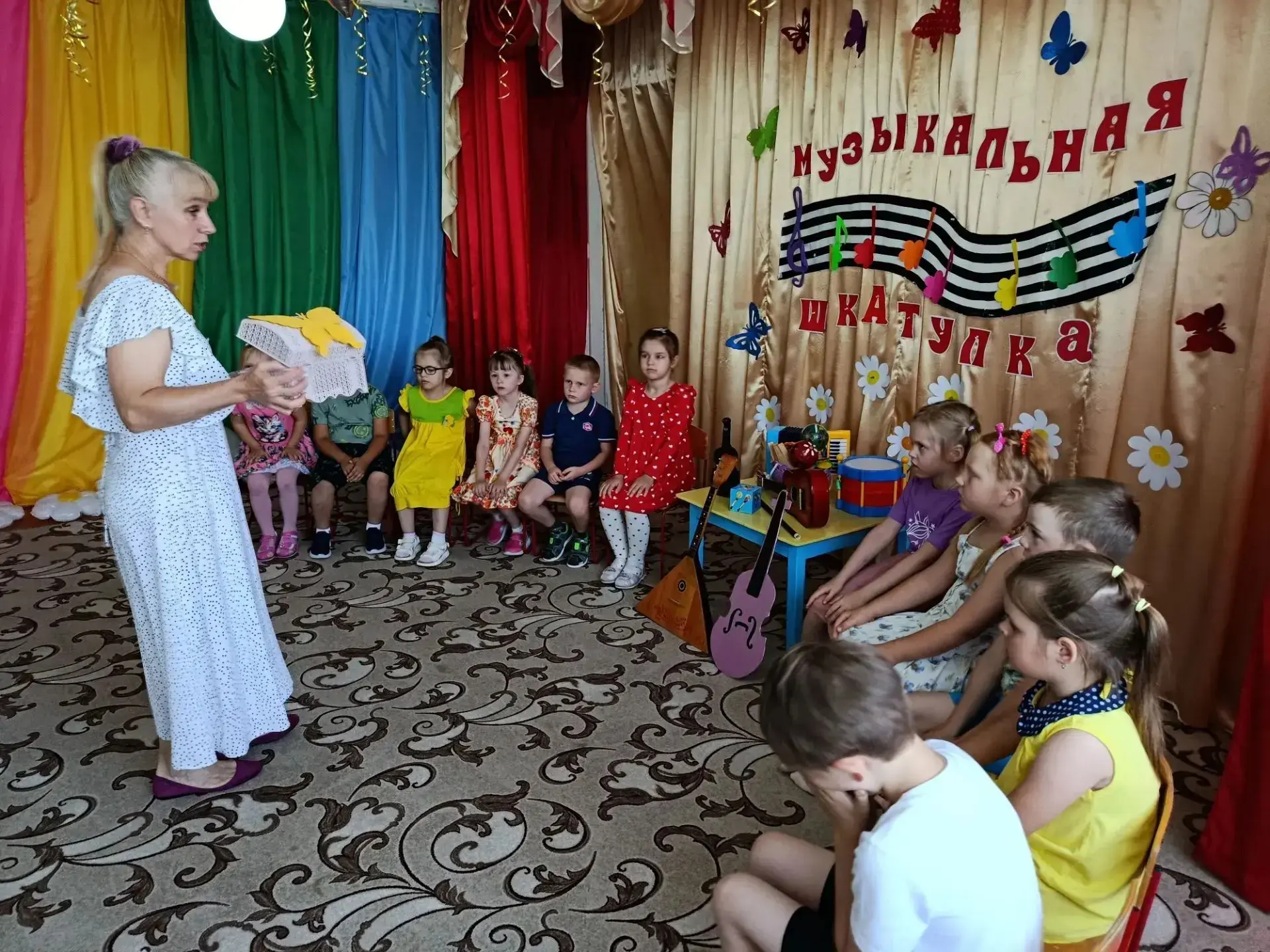 В старшей - подготовительной  группе нашего детского сада прошло увлекательное развлечение "Музыкаль