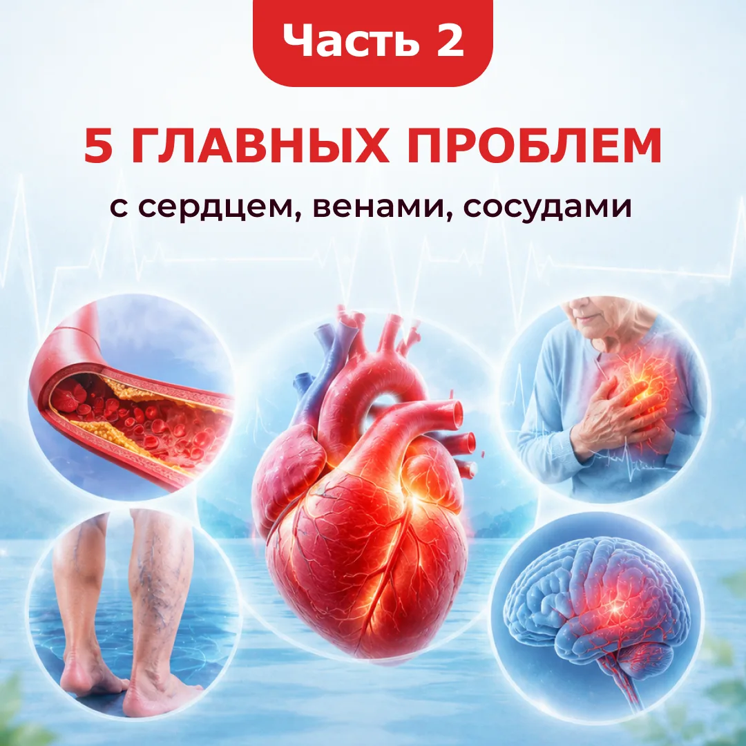 ❗️ 5 ГЛАВНЫХ ПРОБЛЕМ С СЕРДЦЕМ, ВЕНАМИ И СОСУДАМИ, КОТОРЫЕ НЕЛЬЗЯ ИГНОРИРОВАТЬ!