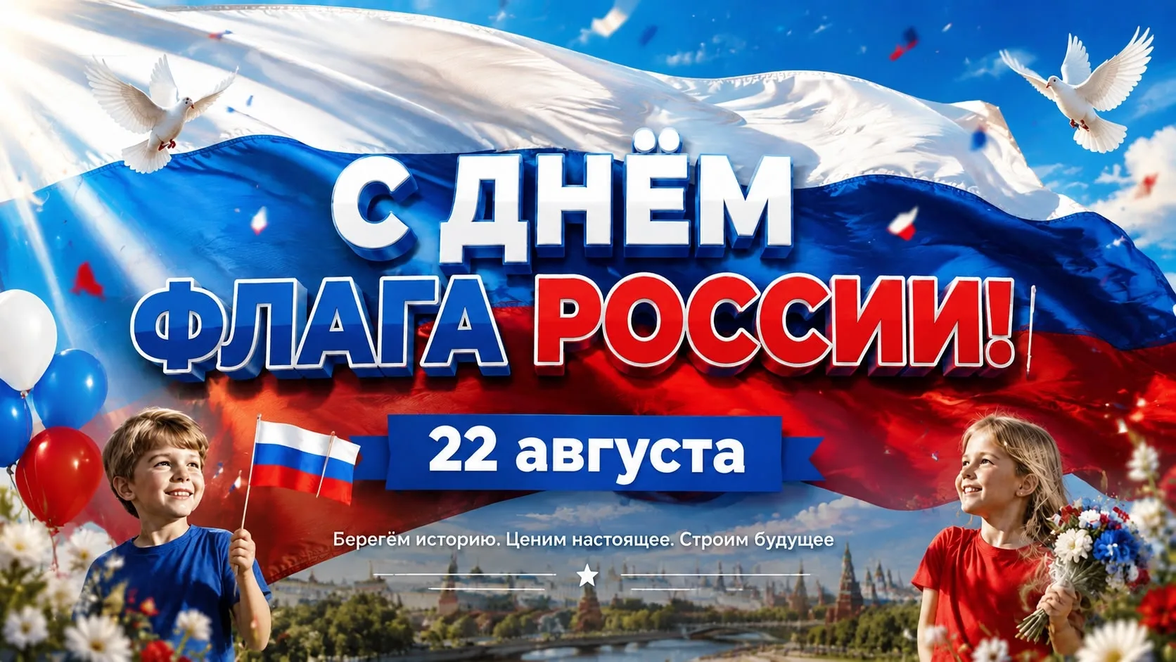 ✨ С Днём Государственного флага Российской Федерации! ✨🇷🇺