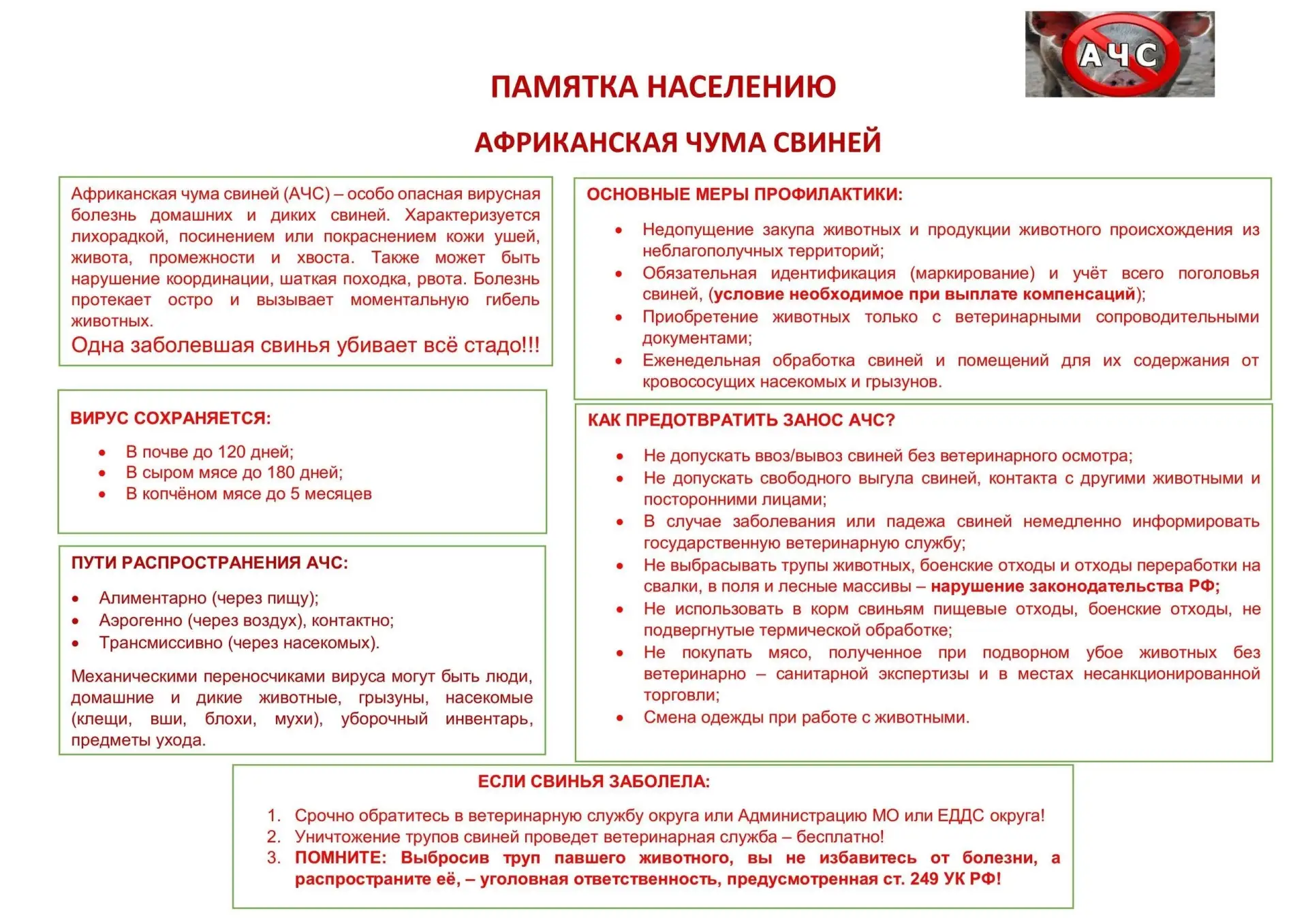 ⚡Защитите своё хозяйство от АЧС❗