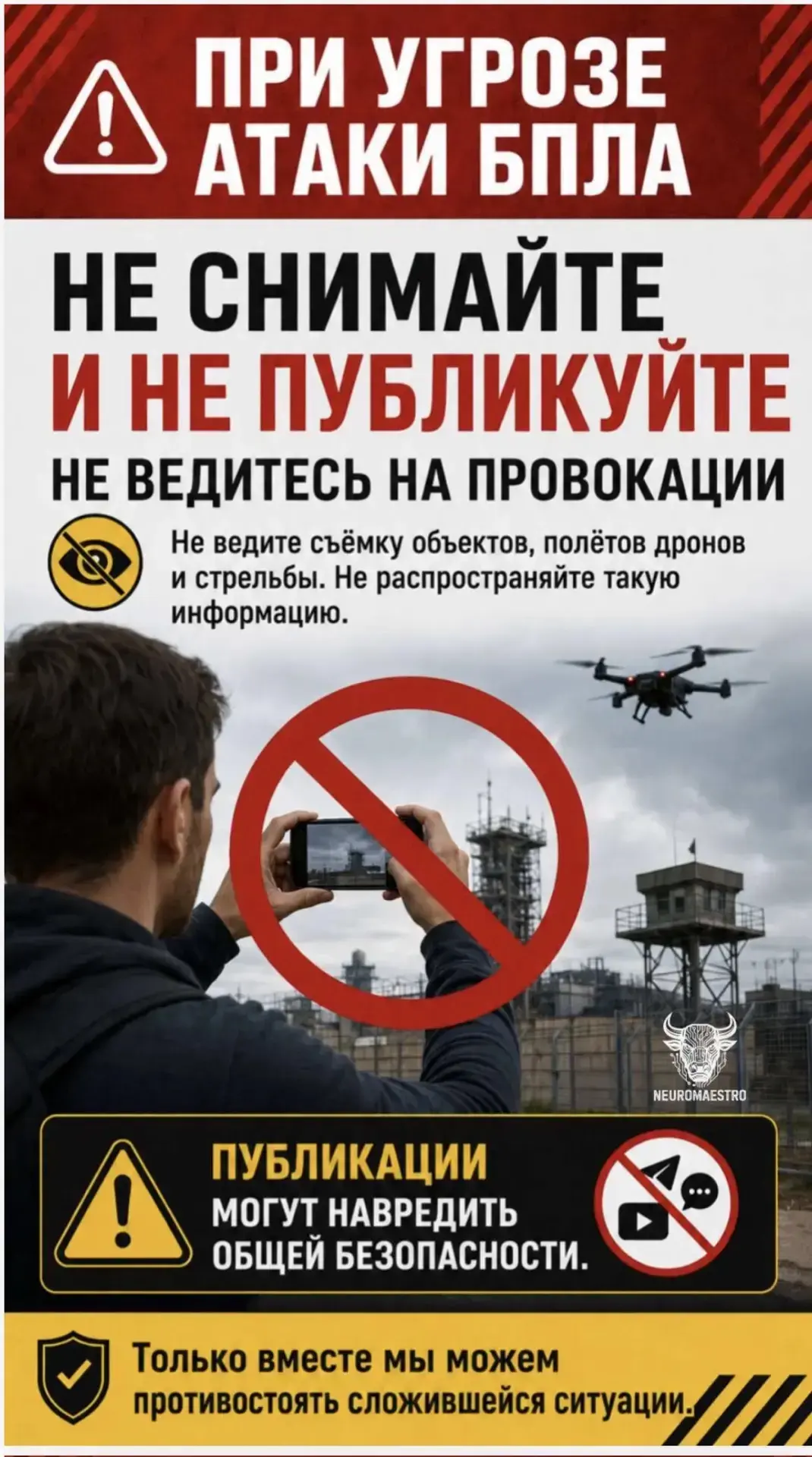 ‼Опасность атаки беспилотных воздушных судов!