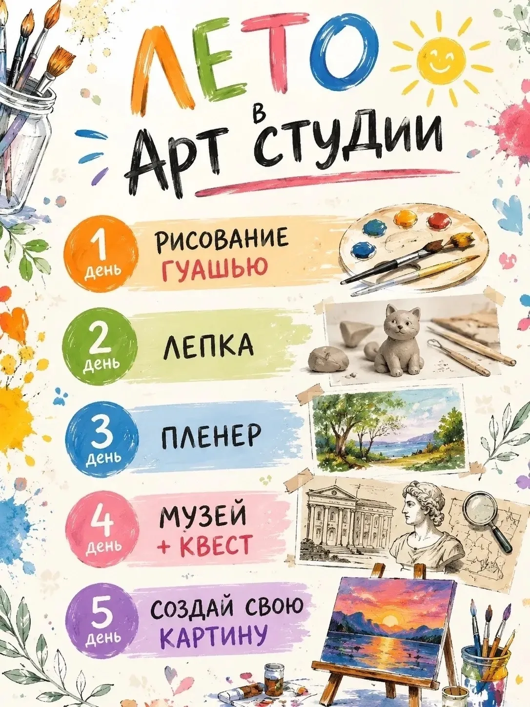 ⭐ЛЕТНИЕ КАНИКУЛЫ В "ЛИБЕРОВ-ЦЕНТРЕ"!
Художественная студия для детей и молодёжи приглашает в июне на