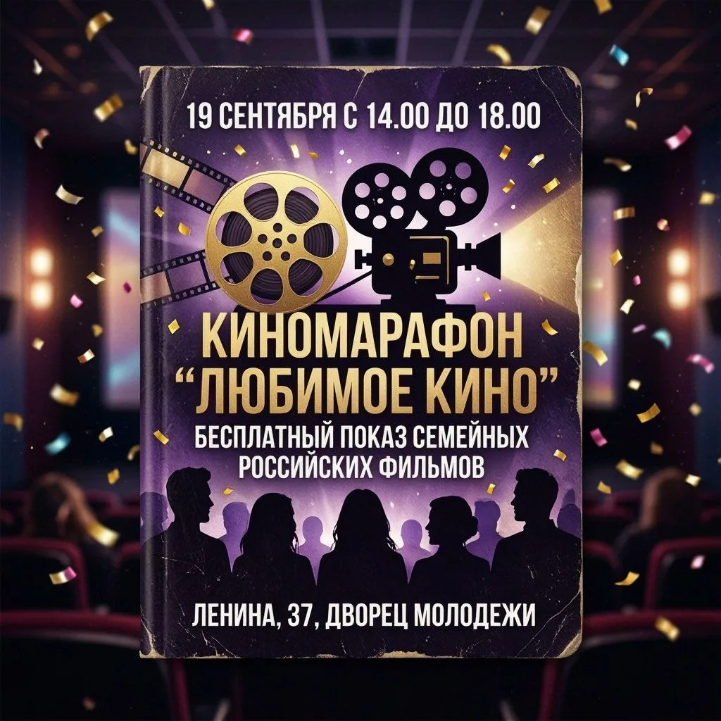 Дворец молодежи г. Октябрьского приглашает на семейный киномарафон📺