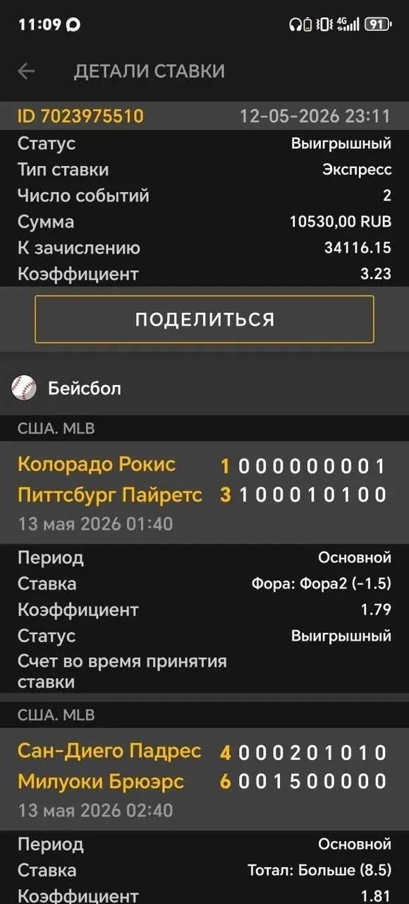 🔥 Уверенная победа по экспрессу МЛБ!  ✅✅✅✅✅✅✅✅✅✅  Фирменный экспресс по вчерашней линии заходит идеа