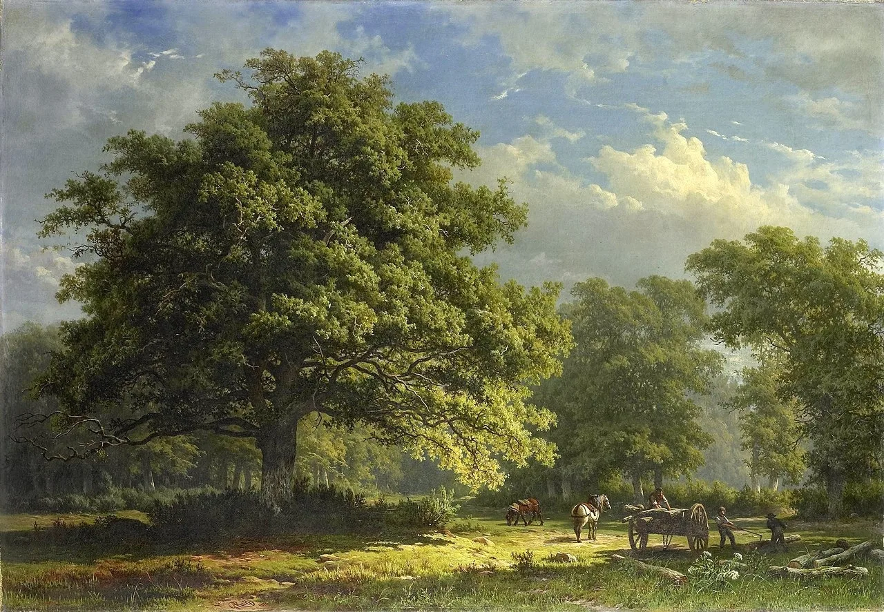 "Вид на лес Бентхайм" (Gezicht in het Bentheimse bos), 1870 г.