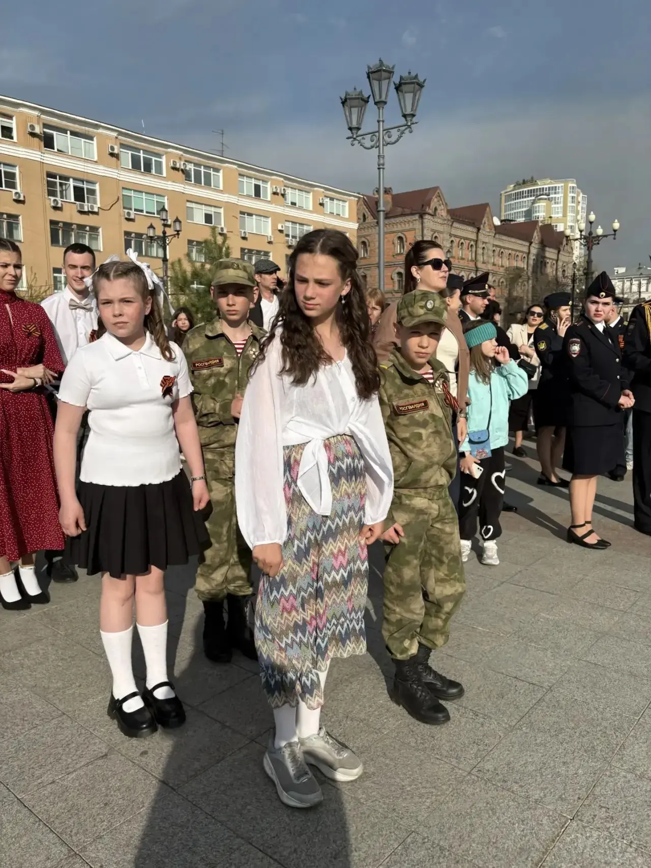 Сегодня на площади «Город Воинской славы» прошла танцевально-патриотическая акция «Дальневосточный в