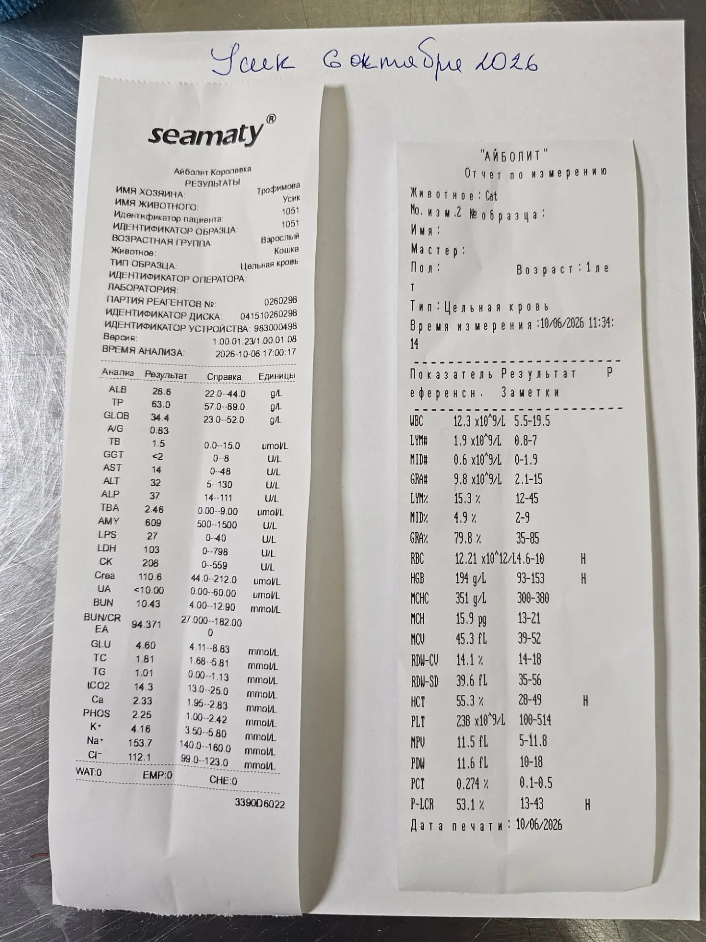 Кровь в принципе неплохо.