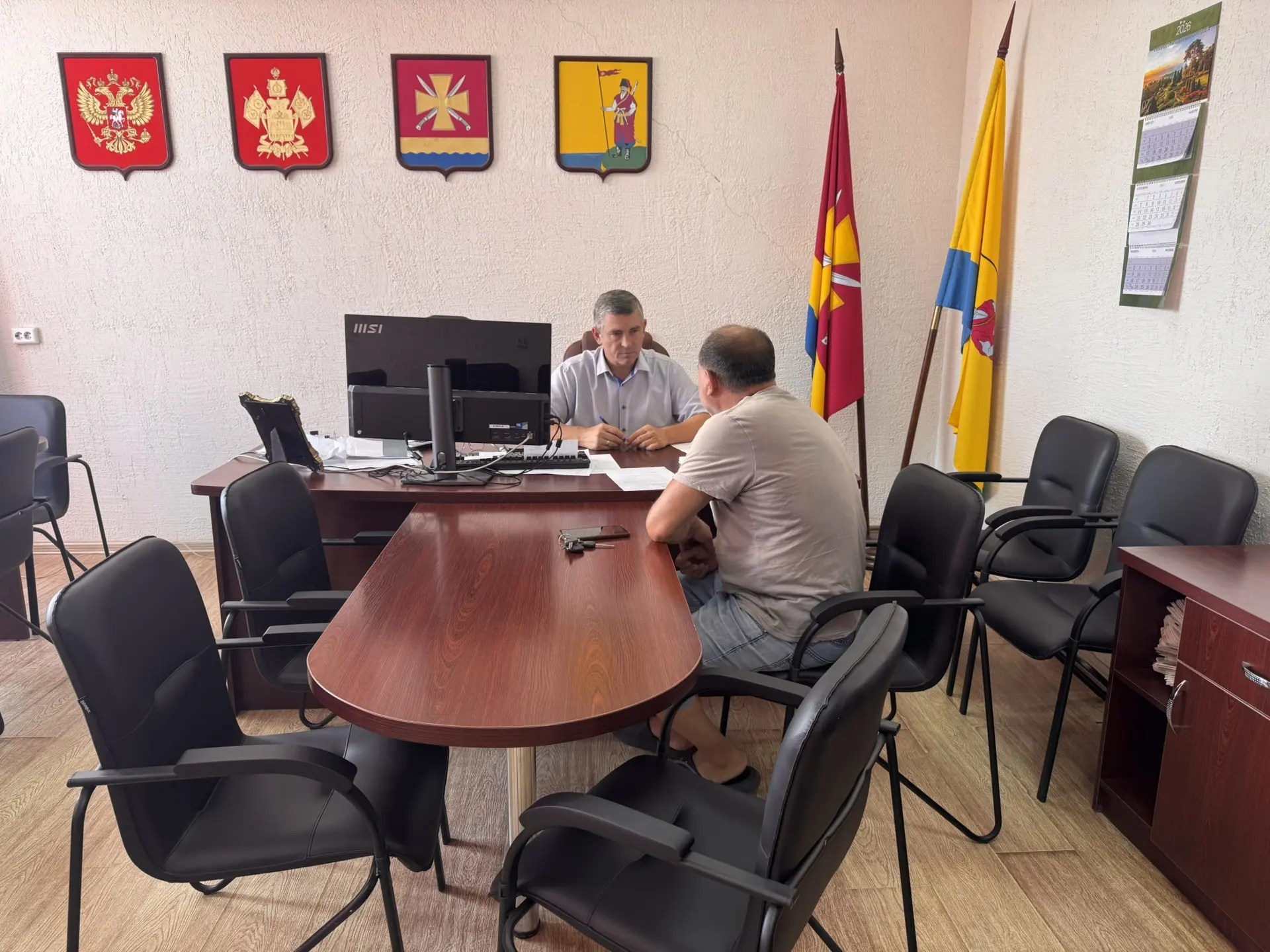 Глава Пластуновского сельского поселения Сергей Олейник провел очередной прием граждан ...