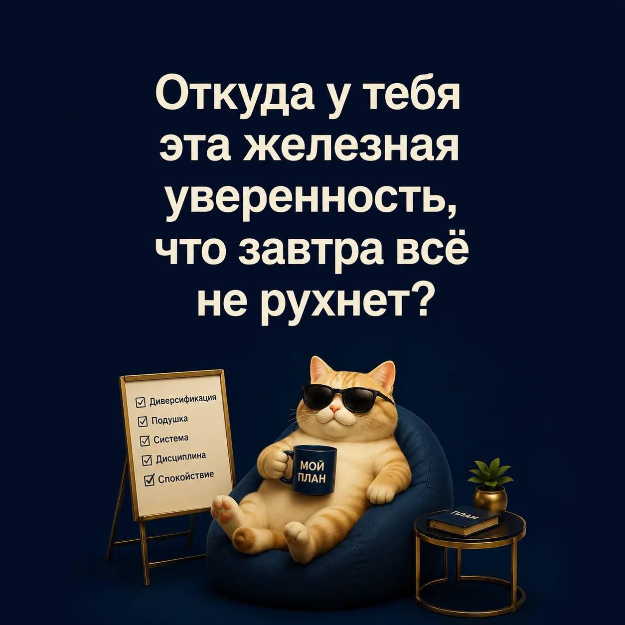 💎 «Откуда у тебя эта железная уверенность, что завтра всё не рухнет?»