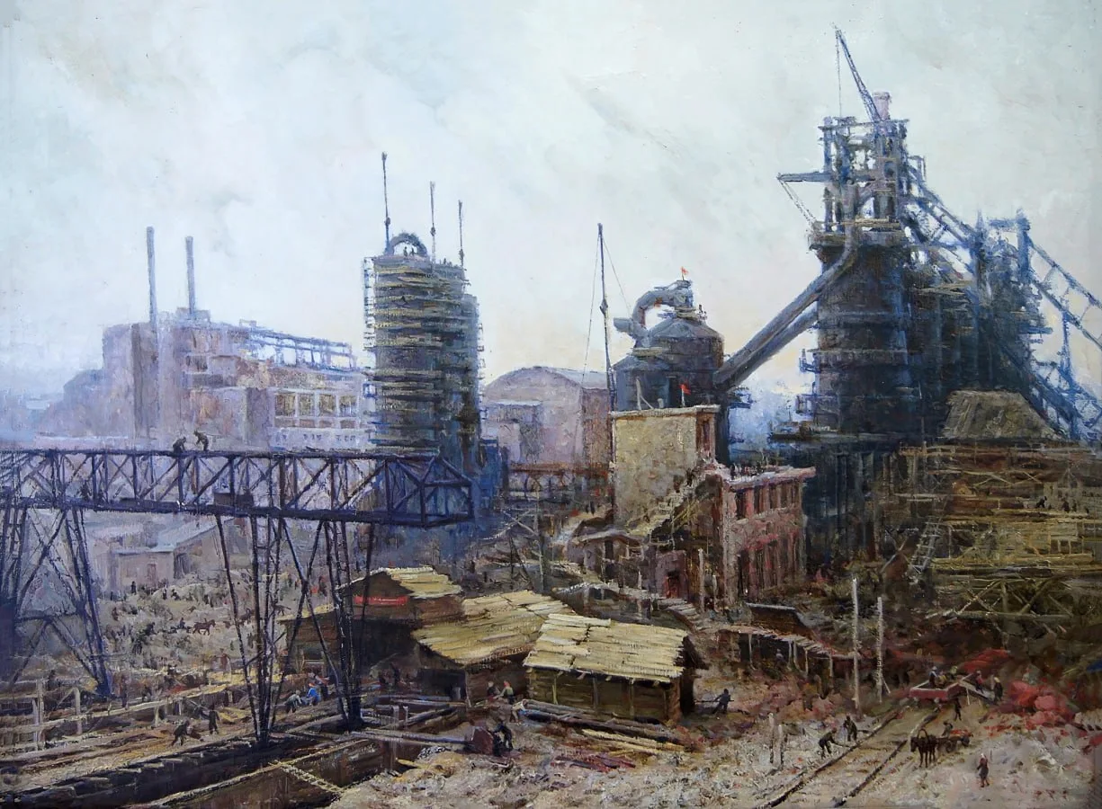 "Строительство НЛМЗ в 1934 году" 1957 г.
