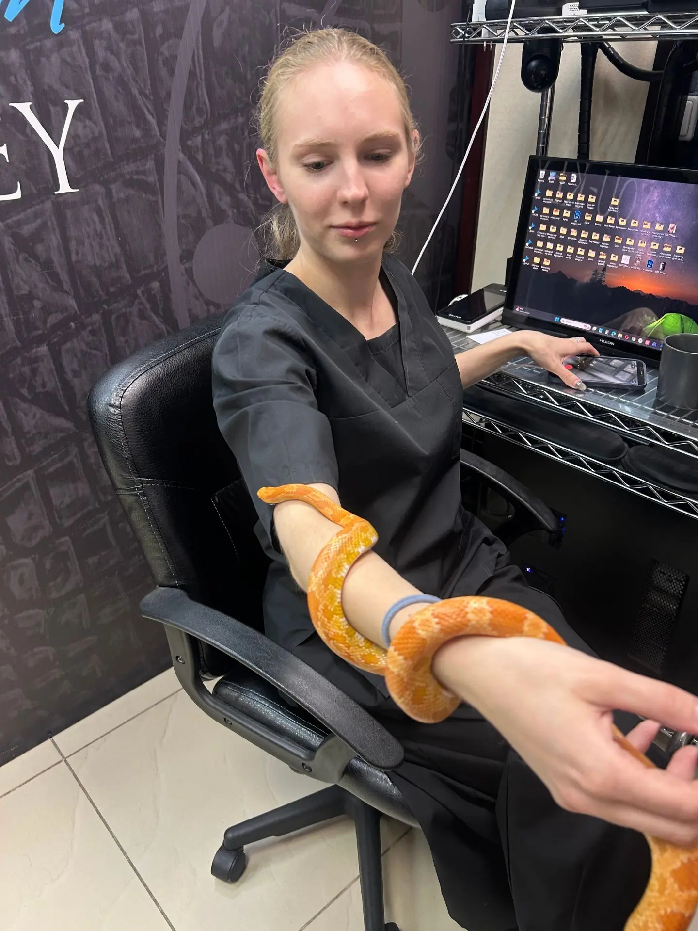 Наш необычный гость 😍🐍