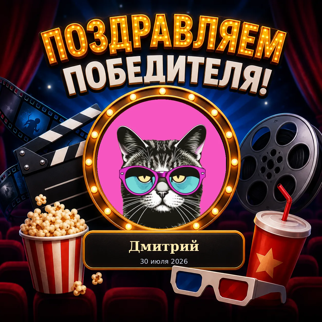 Результаты игры «Кино КВИЗ»

🏆 Победитель: Дмитрий

Правильные ответы в комментариях 👇