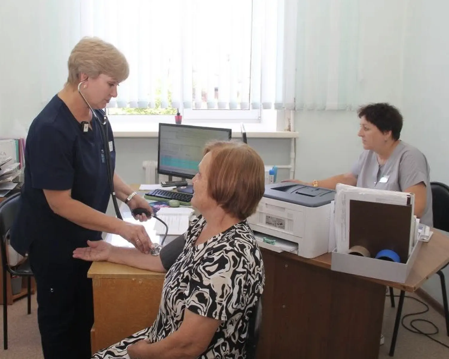 Продолжаем капитальный ремонт двухэтажного здания поликлиники Центральной районной боль...
