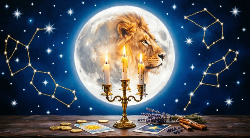 🦁 Луна во Льве (5–7 октября): Время сиять, но не обжечься!