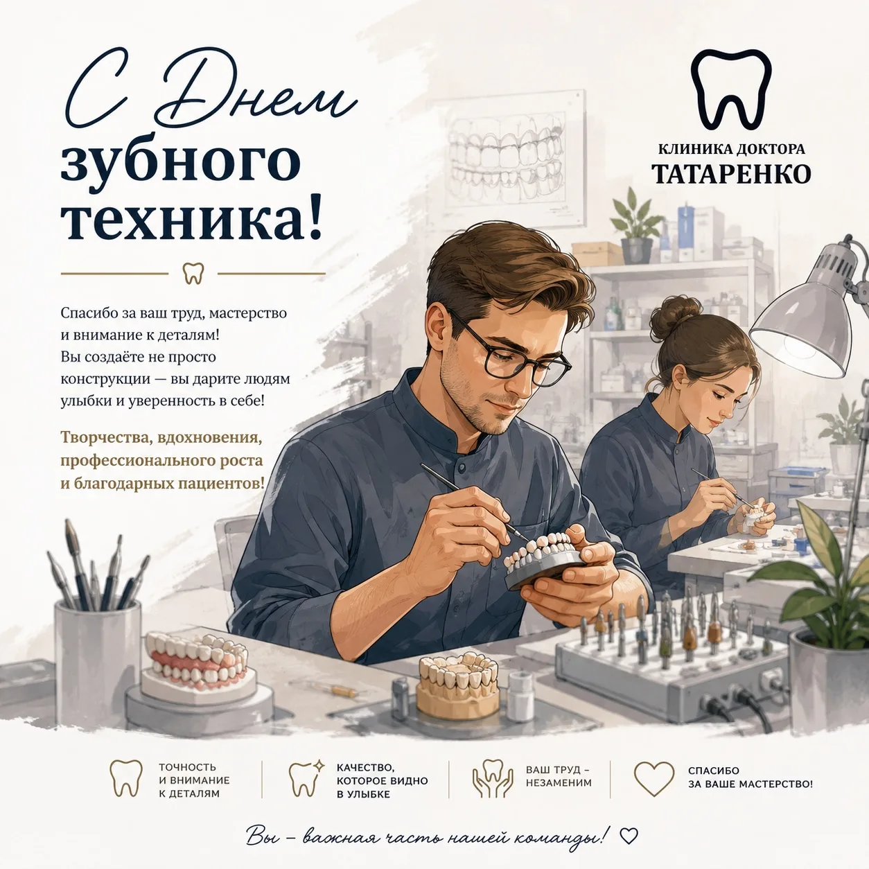 ✨Дорогие наши зубные техники!