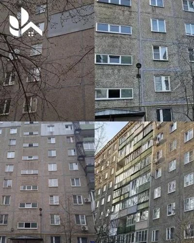 На доме по адресу: улица Авангардная, дом 8  выполнили локальный ремонт рустов.✅