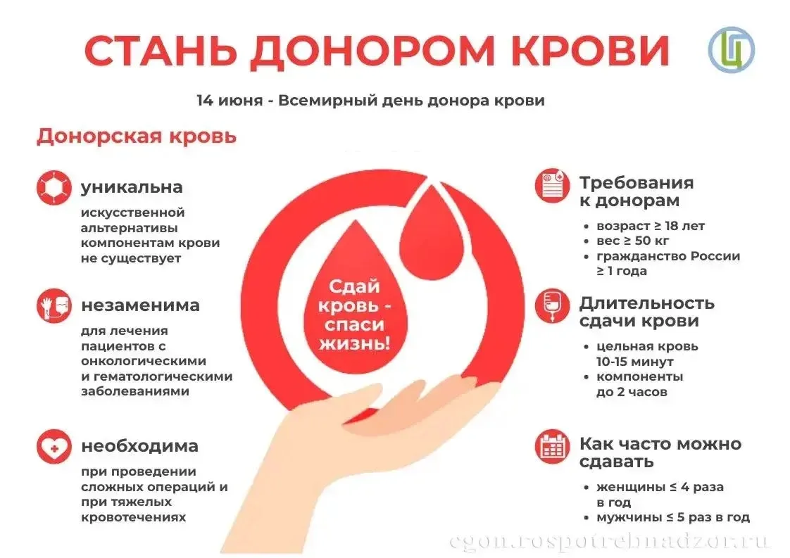 Всемирный день донора крови

🗓️14 июня — дата, посвященная донорам и важности безопасной крови для 
