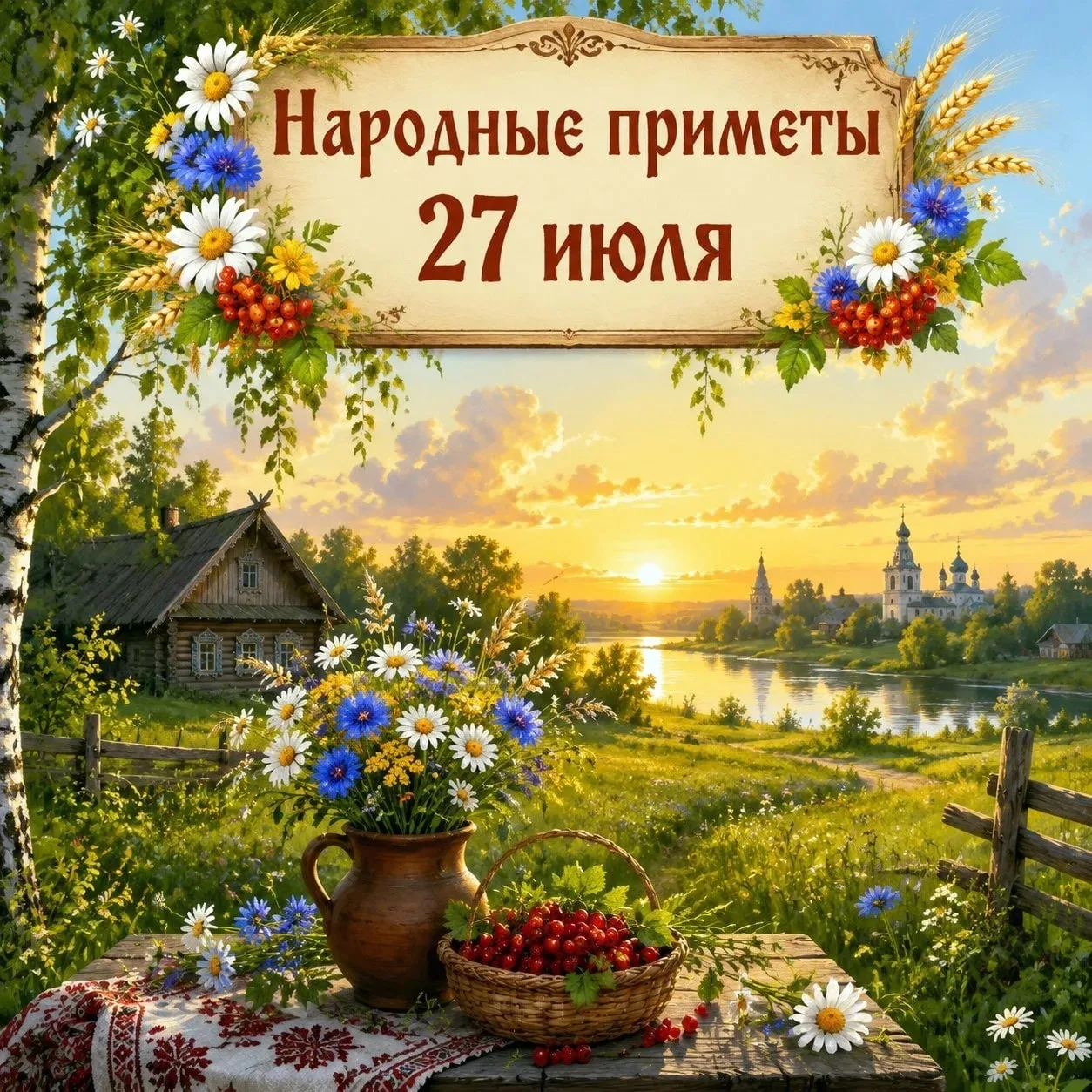 🌿 Народные приметы 27 июля — День Акила и Стефана 🌿

27 июля на Руси почитали святых Акилу и Стефа