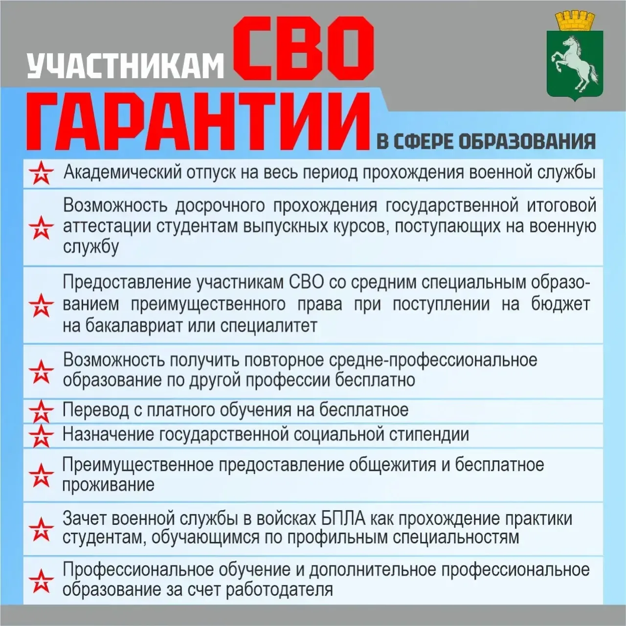 ✅Участникам СВО и их семьям предоставляется множество социальных льгот и гарантий.