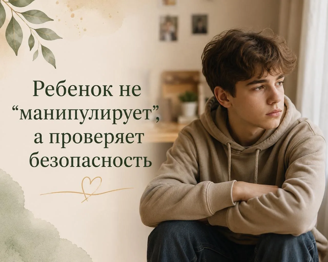 Ребенок не “манипулирует”, а проверяет безопасность