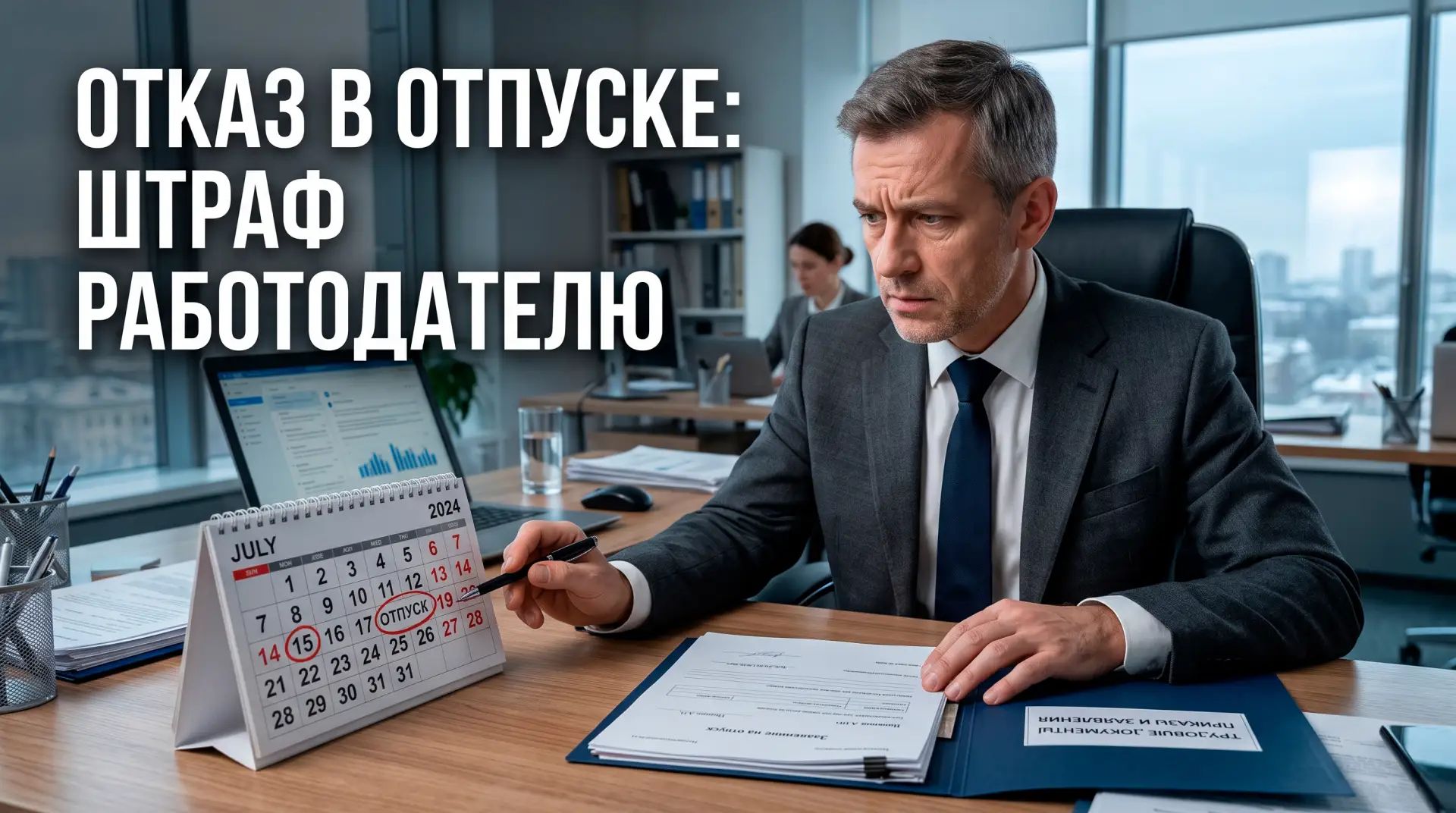 Компания два года подряд не отпускала сотрудника в отпуск. Вместо отдыха — ежемесячная ...