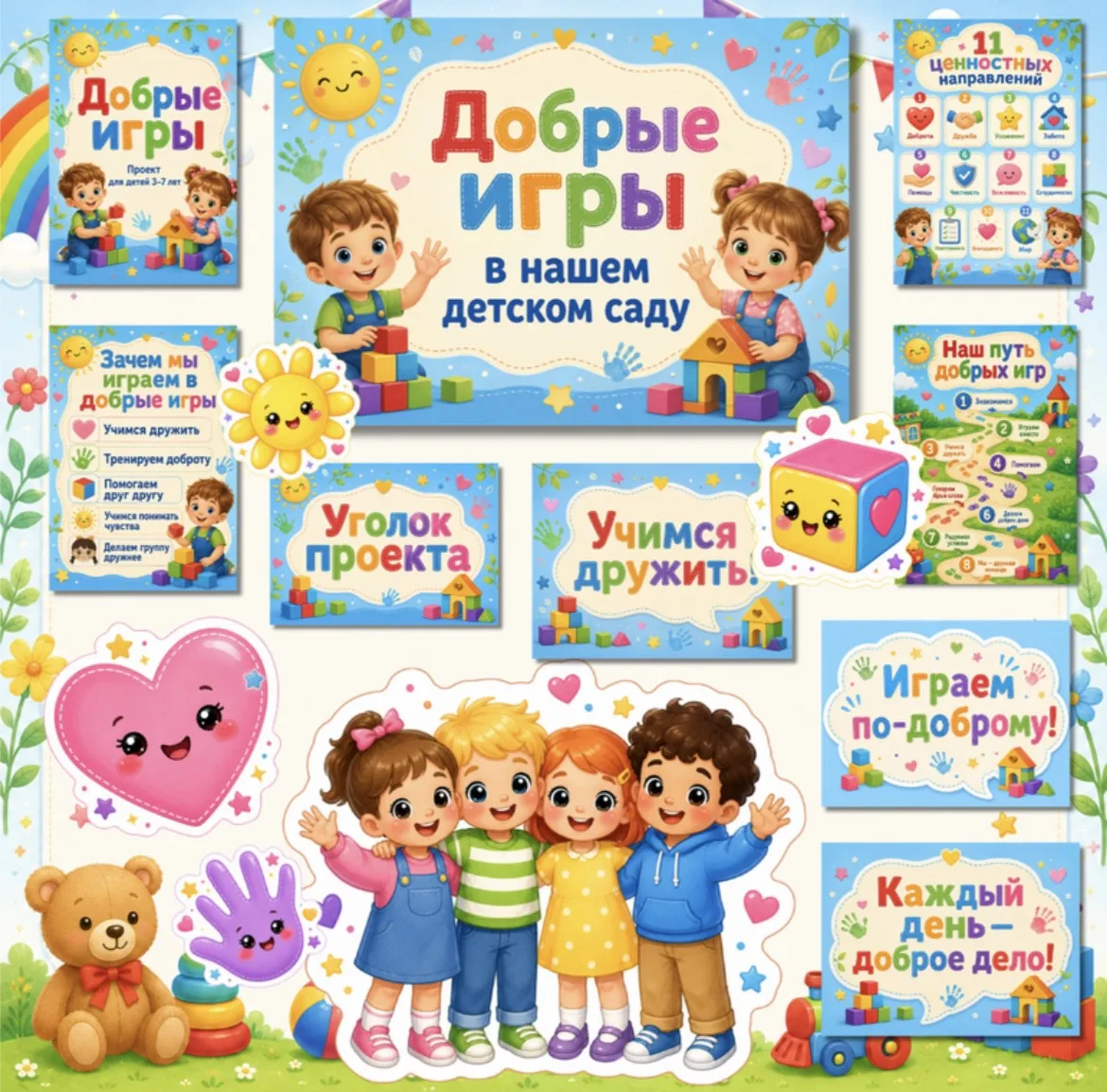 В рамках реализации проекта " Добрые игры" в МДОУ ДС 1 с.Пригородное Сердобского района...