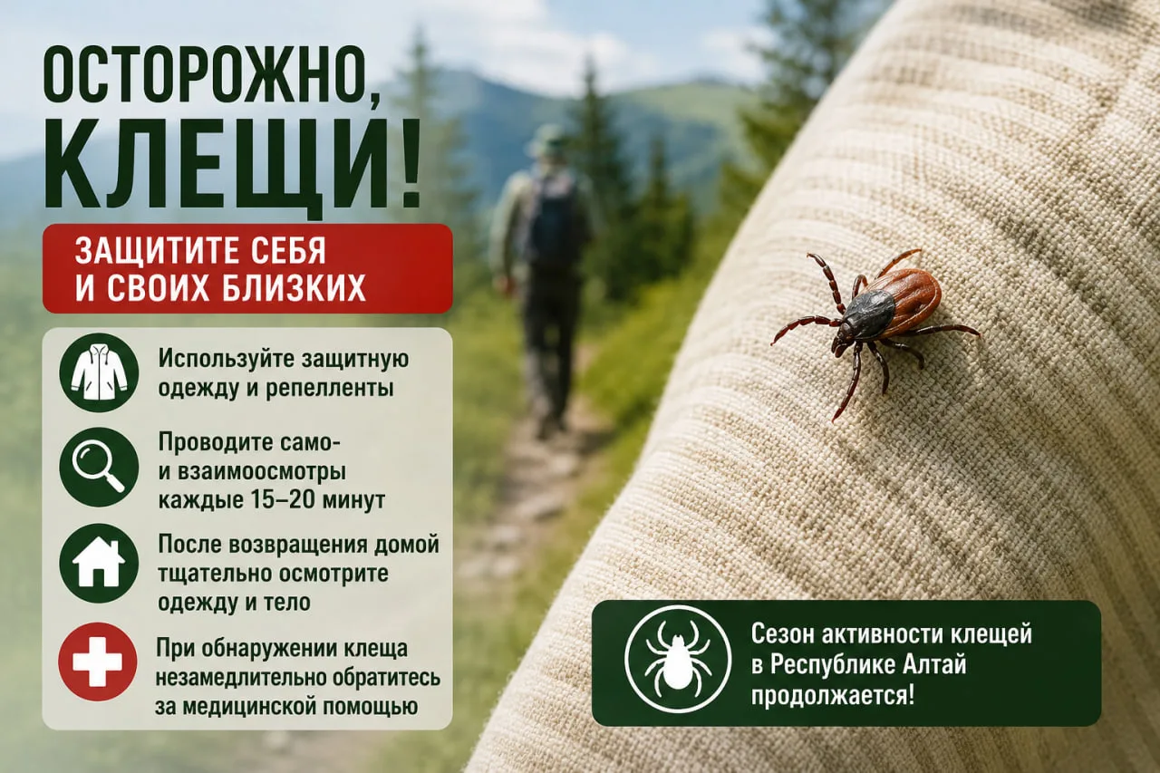 Клещевой сезон продолжается: в регионе зарегистрировано 100 случаев клещевого сыпного тифа