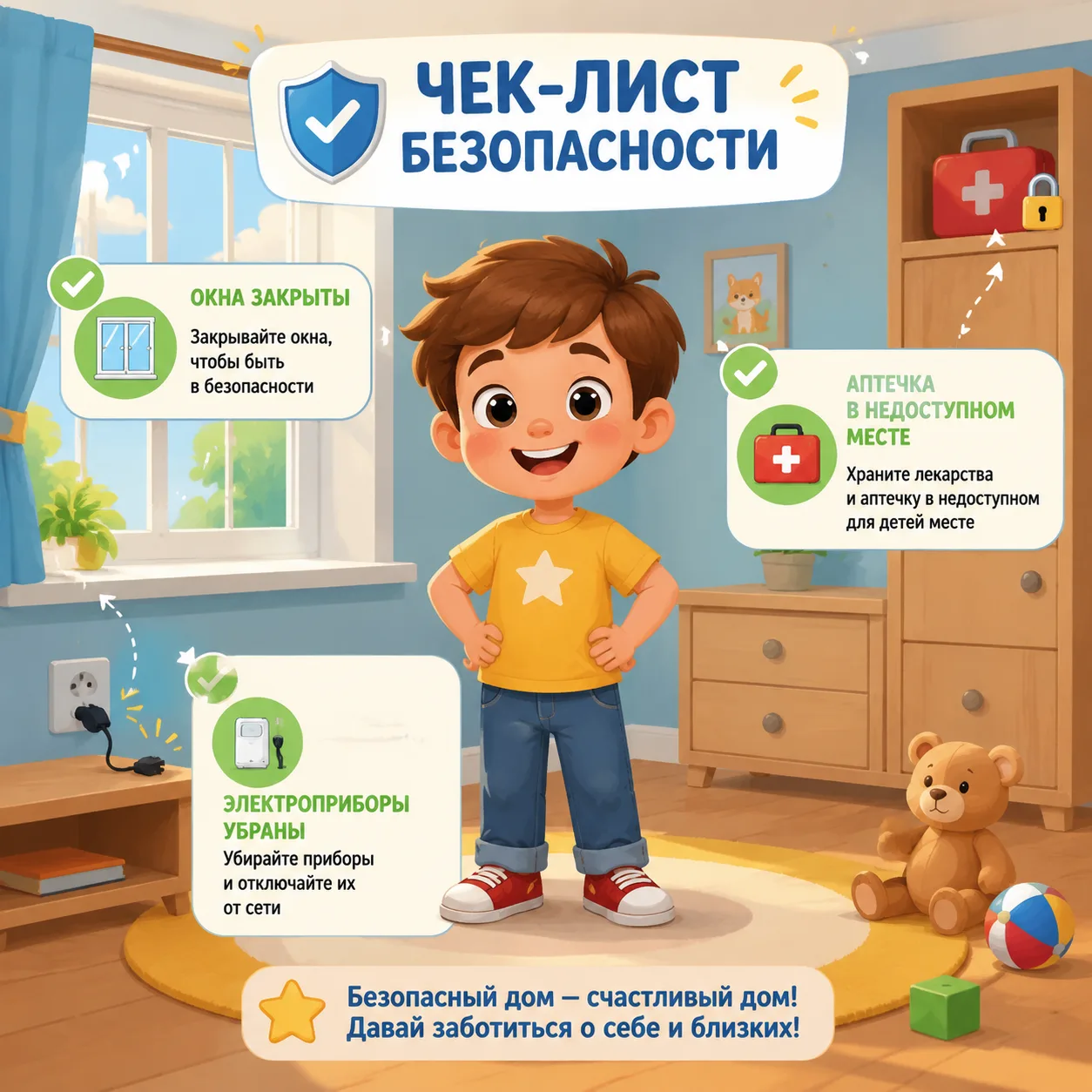 🏠 Летом многие дети остаются дома одни, пока родители на работе. Важно обсудить с ребё...