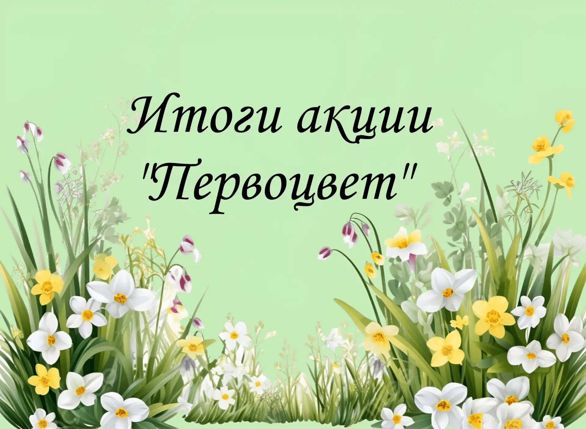 🌿 Подведены итоги природоохранной акции «Первоцвет»!  Акция завершена, и мы благодарим всех участник