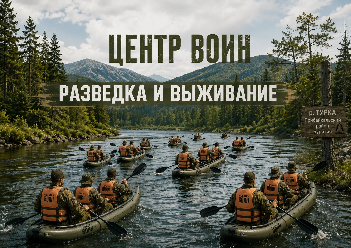 Центр «ВОИН» в Бурятии провёл учебный сплав для курсантов
