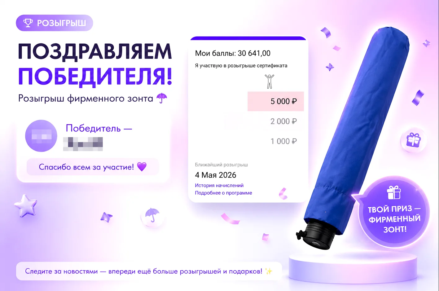 🎉 Итоги подведены — победитель определён!